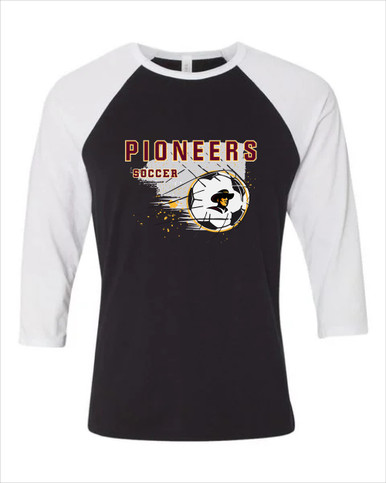 Simi Valley Pioneers Soccer #2 Women's Baseball T-Shirt
