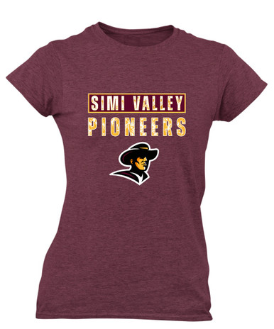 Simi Valley Pioneers Mascot #9 Women's SS T-Shirt