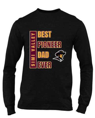 Simi Valley Pioneers Best Pioneer Dad Men's Premium LS T-Shirt