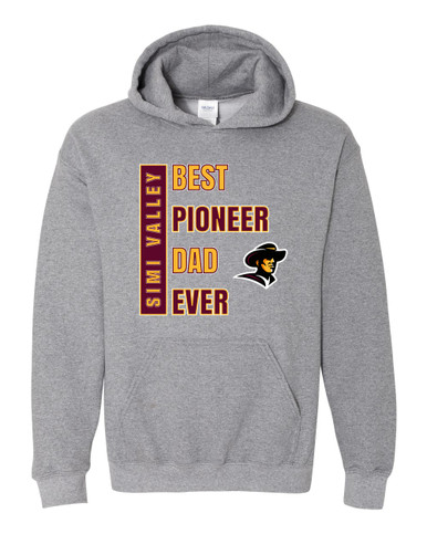 Simi Valley Pioneers Best Pioneer Dad Men's Hoodie