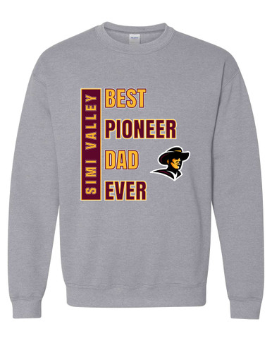 Simi Valley Pioneers Best Pioneer Dad Men's Sweatshirt