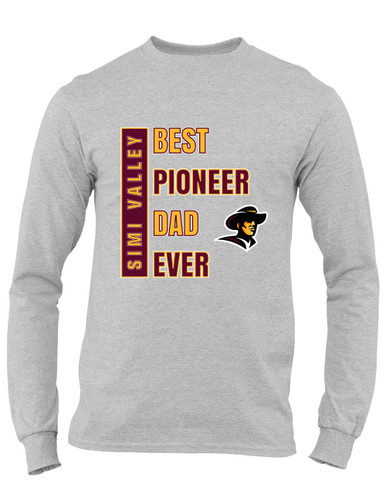 Simi Valley Pioneers Best Pioneer Dad Men's LS T-Shirt