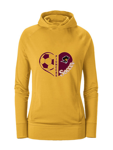 Simi Valley Pioneers Heart Soccer Women's Hoodie