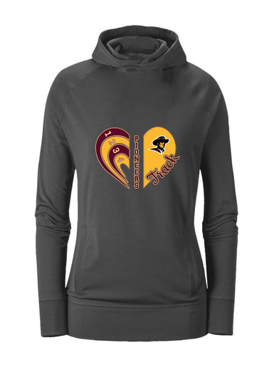 Simi Valley Pioneers Heart Track Women's Hoodie