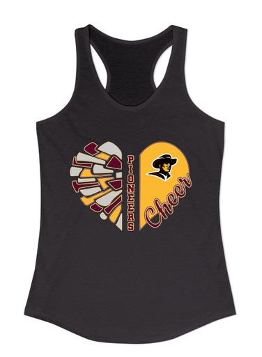 Simi Valley Pioneers Heart Cheer Women's Tank Top