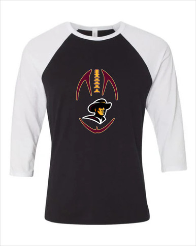 Simi Valley Pioneers Football #4 Women's Baseball T-Shirt