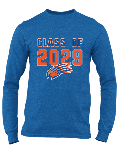 Grand Oaks Grizzlies Claw Class of 2029 Men's LS T-Shirt