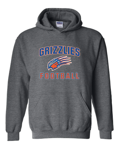 Grand Oaks Grizzlies Claw Football #1 Men's Hoodie