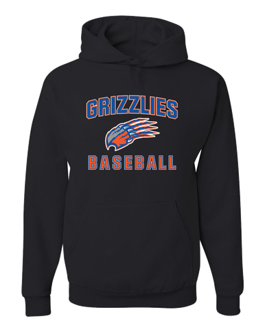 Grand Oaks Grizzlies Claw Baseball #1 Men's Premium Hoodie