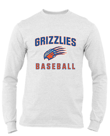 Grand Oaks Grizzlies Claw Baseball #1 Men's Premium LS T-Shirt