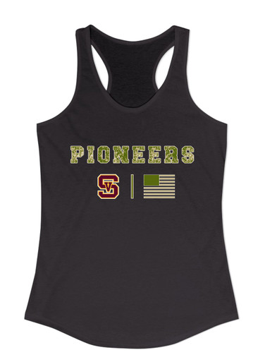 Simi Valley Pioneers Camo Flag Women's Tank Top