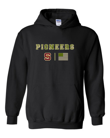 Simi Valley Pioneers Camo Flag Men's Hoodie