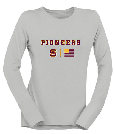 Simi Valley Pioneers Team Colors Flag Women's Premium LS T-Shirt