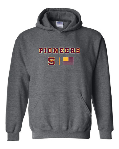 Simi Valley Pioneers Team Colors Flag Men's Hoodie