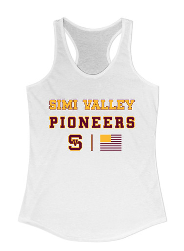 Simi Valley Pioneers Spirit Flag Women's Tank Top