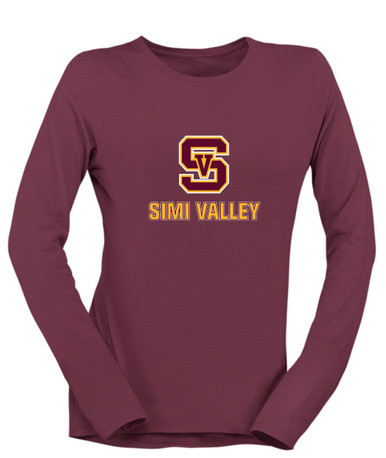 Simi Valley Pioneers Mascot #2 Women's LS T-Shirt