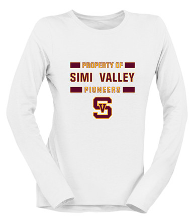 Simi Valley Pioneers Property Of Women's Premium LS T-Shirt
