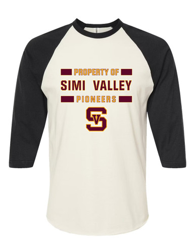 Simi Valley Pioneers Property Of Women's Baseball T-Shirt
