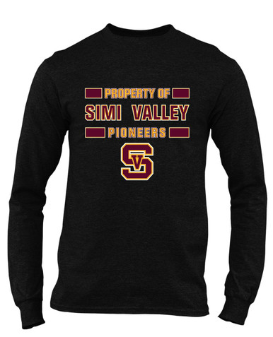 Simi Valley Pioneers Property Of Men's LS T-Shirt