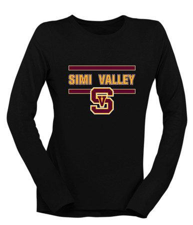 Simi Valley Pioneers Mascot #4 Women's Premium LS T-Shirt