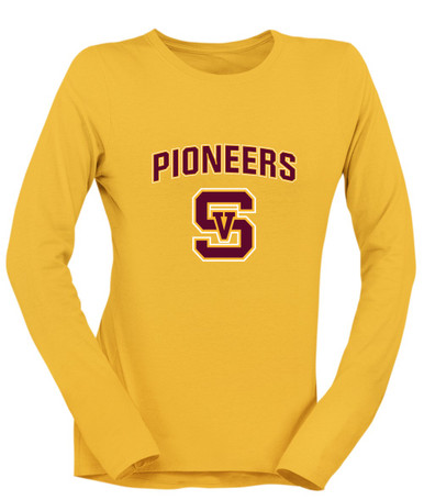 Simi Valley Pioneers Mascot #6 Women's LS T-Shirt