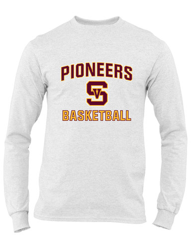 Simi Valley Pioneers Basketball #1 Men's LS T-Shirt