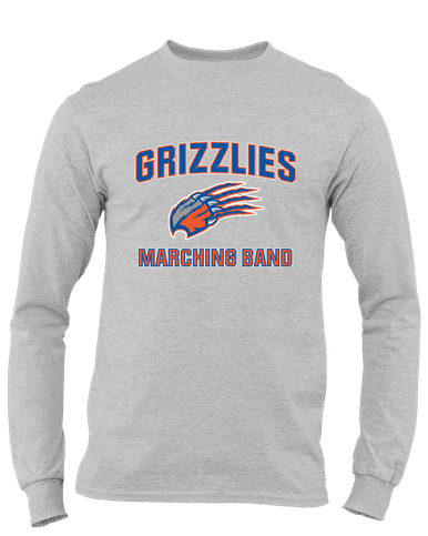 Grand Oaks Grizzlies Claw Marching Band Men's LS T-Shirt