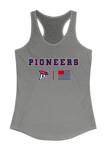 Patriot Pioneers Team Colors Flag Women's Tank Top