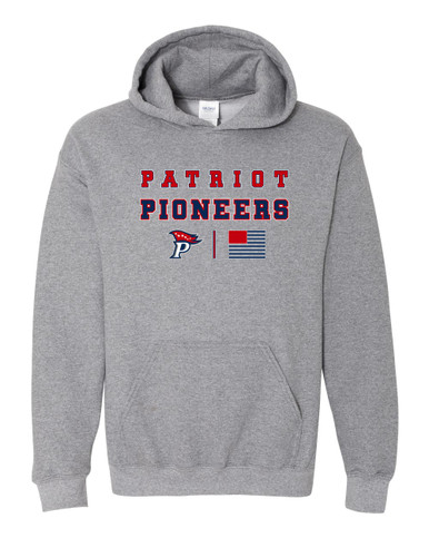 Patriot Pioneers Spirit Flag Men's Hoodie