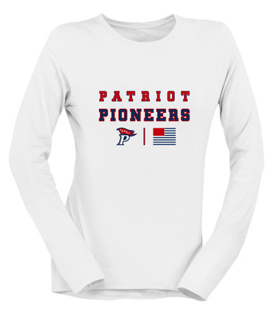 Patriot Pioneers Spirit Flag Women's LS T-Shirt