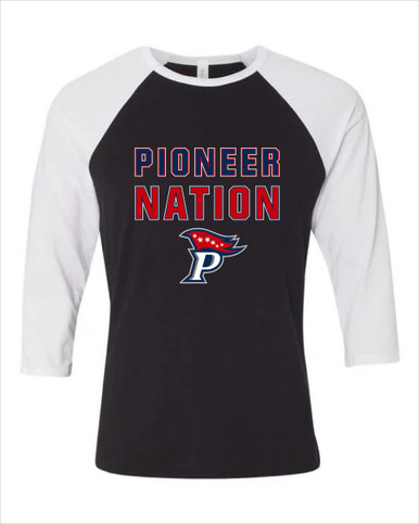 Patriot Pioneers Nation #2 Women's Baseball T-Shirt