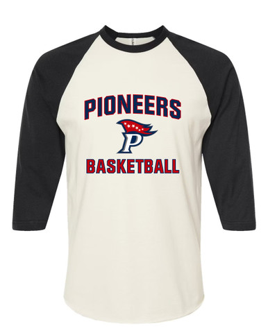 Patriot Pioneers Basketball #1 Men's Baseball T-Shirt