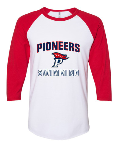 Patriot Pioneers Swimming Men's Baseball T-Shirt