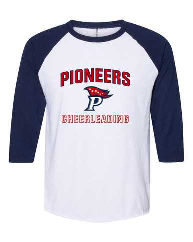 Patriot Pioneers Cheerleading Women's Baseball T-Shirt