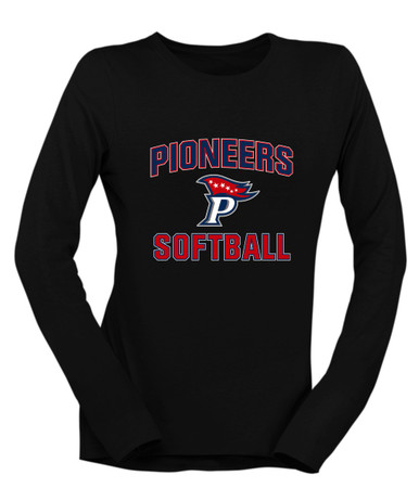 Patriot Pioneers Softball #1 Women's Premium LS T-Shirt