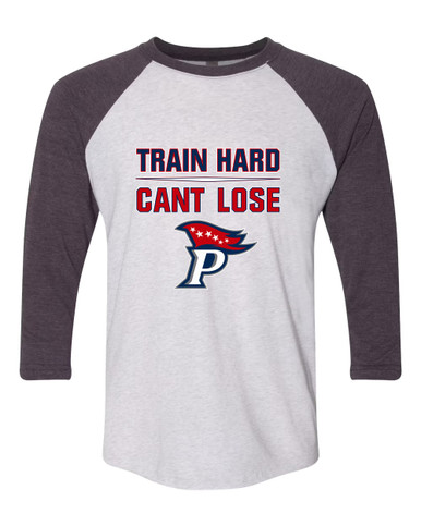 Patriot Pioneers Train Hard, Can't Lose Men's Baseball T-Shirt