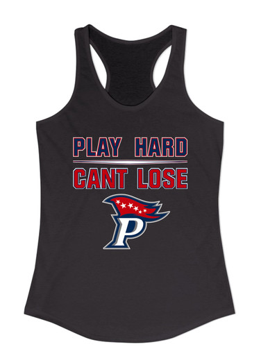Patriot Pioneers Play Hard, Can't Lose Women's Tank Top