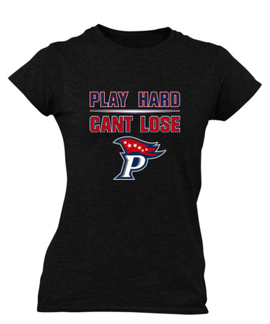 Patriot Pioneers Play Hard, Can't Lose Women's Premium SS T-Shirt