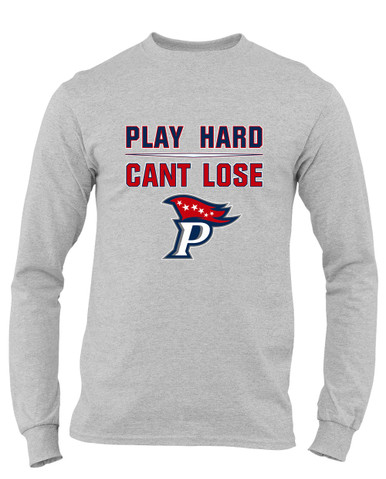 Patriot Pioneers Play Hard, Can't Lose Men's Premium LS T-Shirt