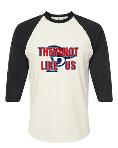 Patriot Pioneers They Not Like Us #2 Women's Baseball T-Shirt