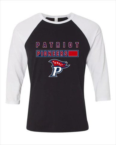 Patriot Pioneers Mascot #7 Men's Baseball T-Shirt