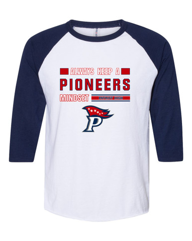 Patriot Pioneers Mindset Women's Baseball T-Shirt