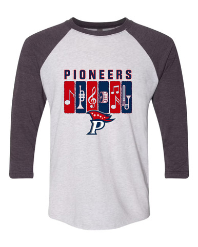 Patriot Pioneers Band # 2 Women's Baseball T-Shirt