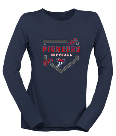 Patriot Pioneers Softball #2 Women's LS T-Shirt