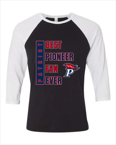 Patriot Pioneers Best Pioneer Fan Women's Baseball T-Shirt