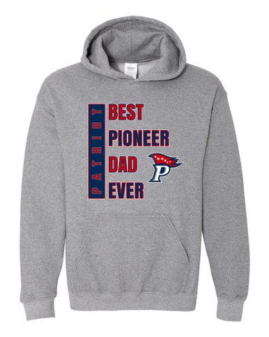 Patriot Pioneers Best Pioneer Dad Men's Hoodie