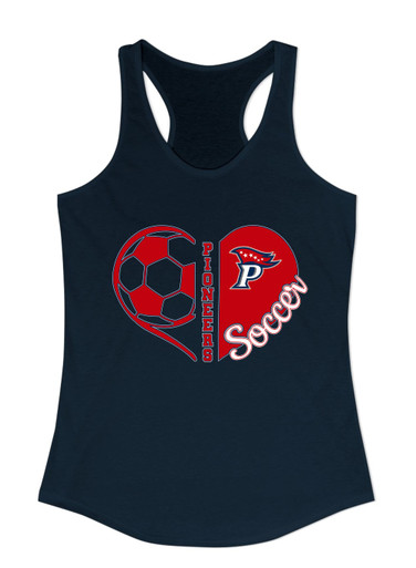 Patriot Pioneers Heart Soccer Women's Tank Top