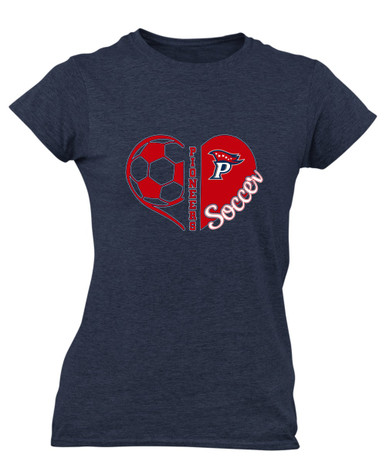 Patriot Pioneers Heart Soccer Women's SS T-Shirt