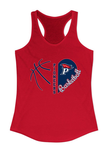 Patriot Pioneers Heart Basketball Women's Tank Top