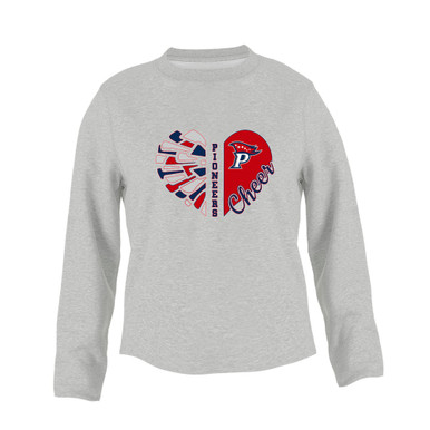 Patriot Pioneers Heart Cheer Women's Sweatshirt